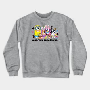 bluey here come the grannies Crewneck Sweatshirt